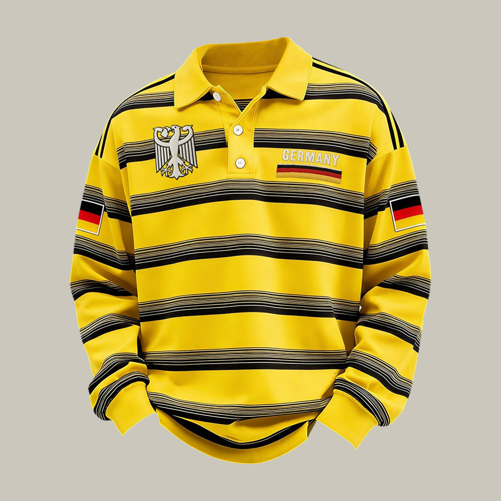 Germany FIFA World Cup 2026 Polo Long Sleeve Shirt Game Day Clothing For Soccer Fan
