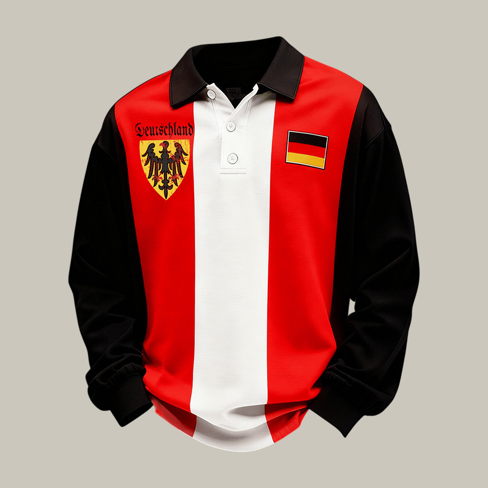 Germany FIFA World Cup 2026 Polo Long Sleeve Shirt Game Day Clothing Soccer Lover Gift