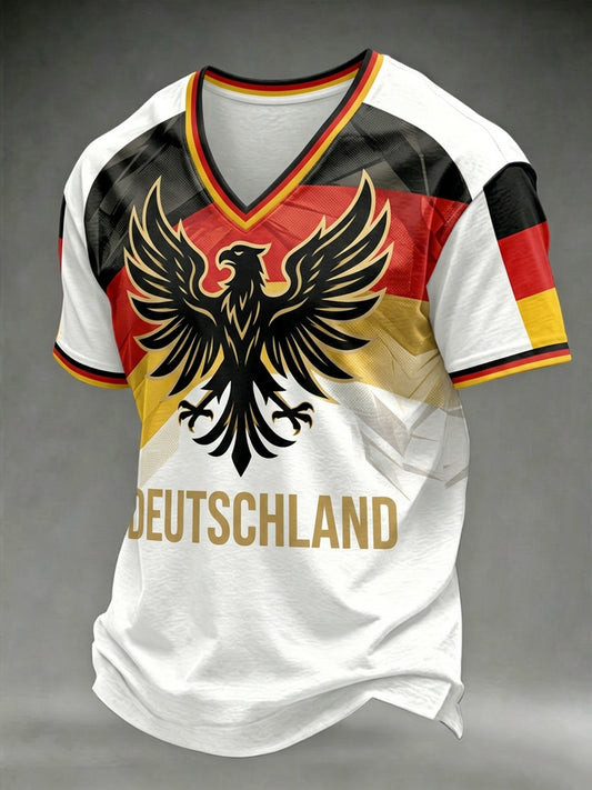 Germany FIFA World Cup 2026 V-Neck Shirt Deutschland Soccer Shirt For German