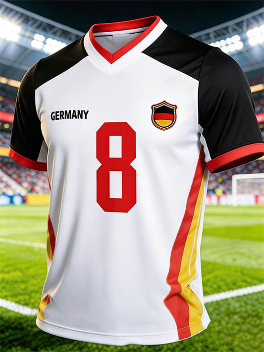 Germany FIFA World Cup 2026 V-Neck Shirt FIFA Merch For World Cup Lovers