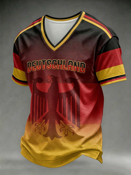 Germany FIFA World Cup 2026 V-Neck Shirt FIFA World Cup Apparel For Husband