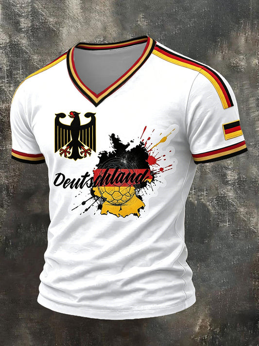Germany World Cup 2026 Deutschland V-Neck Shirt World Cup Merch Germany Soccer Fan Gifts
