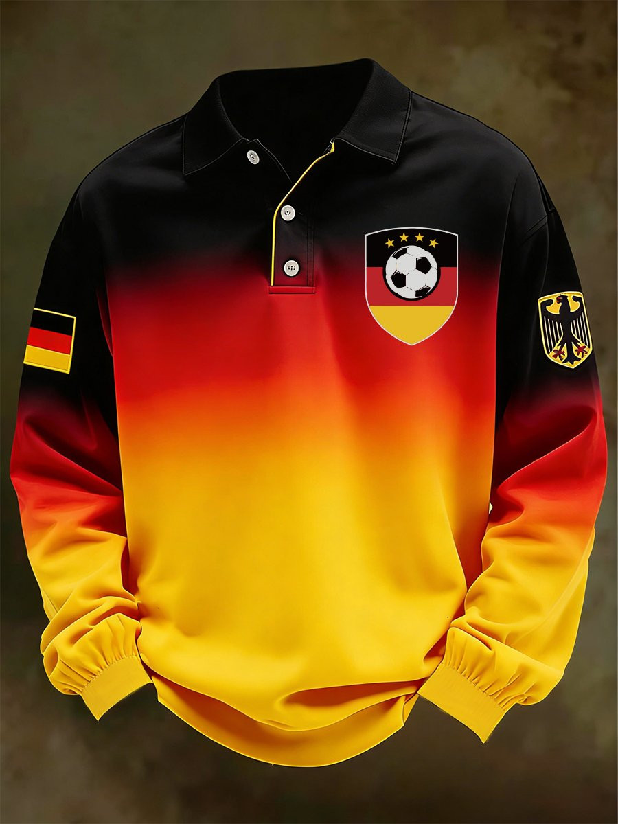 Germany World Cup 2026 Long Sleeve Polo Shirt Germany World Cup Team Outfits Gifts