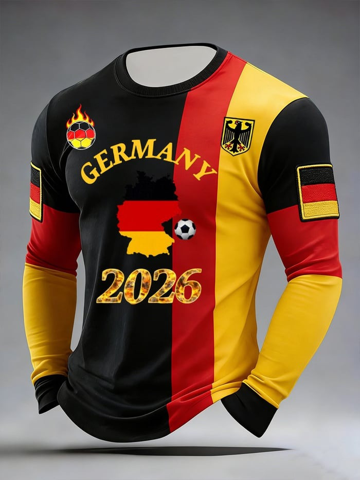 Germany World Cup 2026 Merch Team Germany 2026 Long Sleeve Shirt Game Day Attire