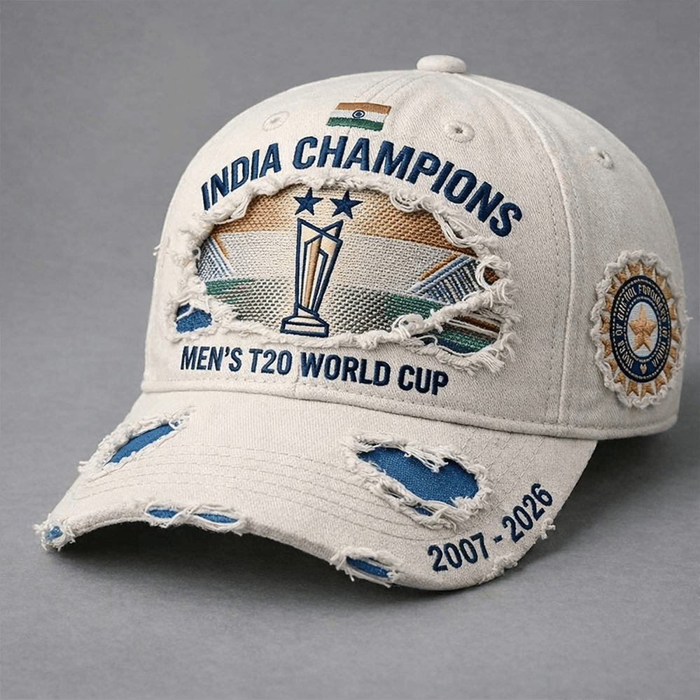 India T20 World Cup Merch India Champions 2007 2026 Hat For Cricket Lovers
