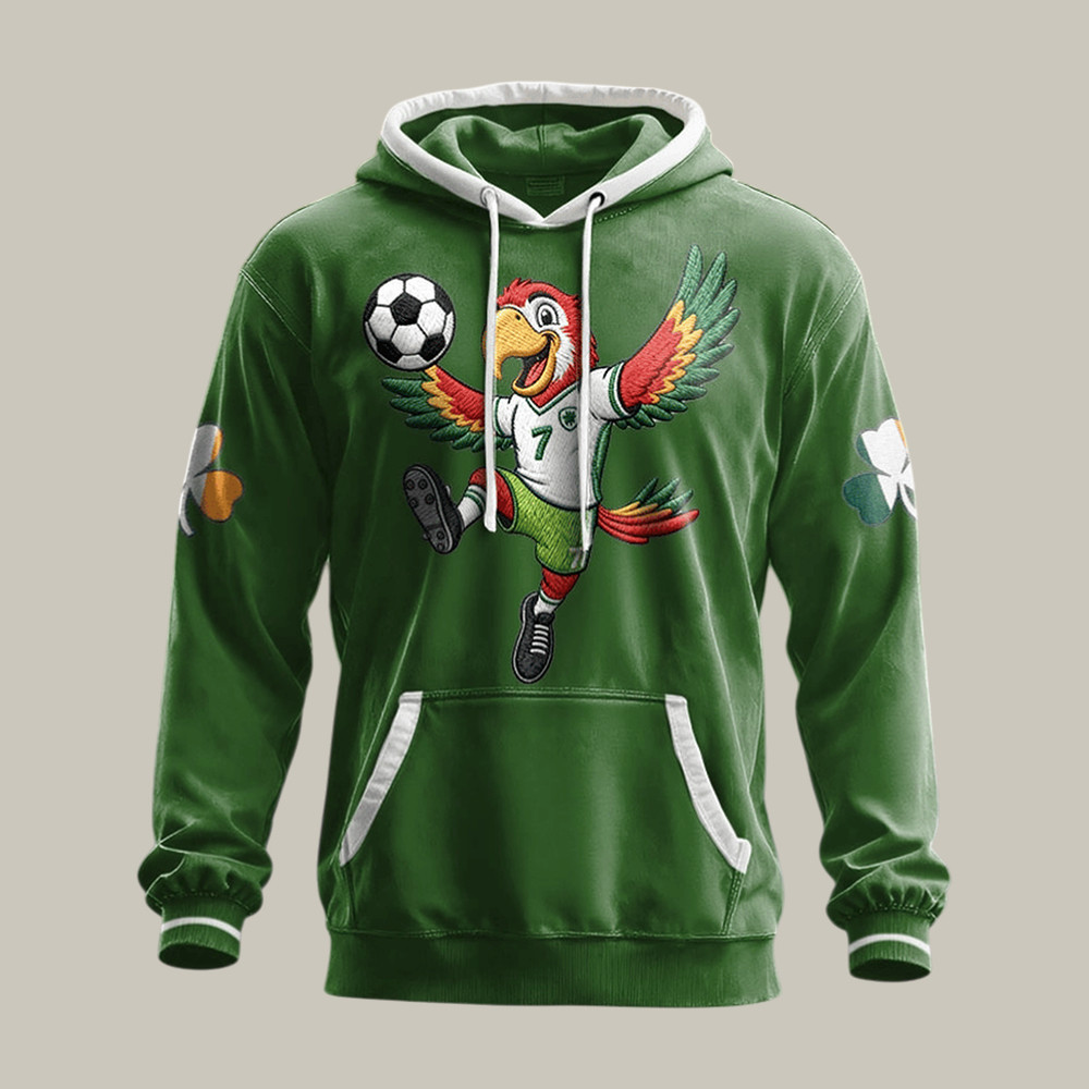 Ireland FIFA World Cup 2026 Parot Hoodie 2026 World Cup Apparel Soccer Gear