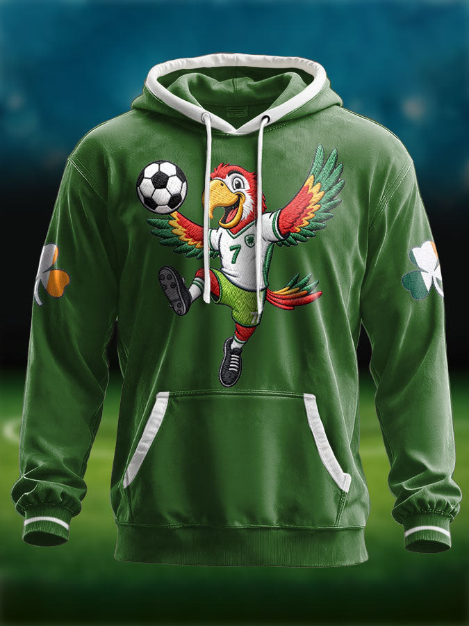 Ireland World Cup 2026 Hoodie Soccer Match Day Hooded Sweatshirt For Sport Lovers