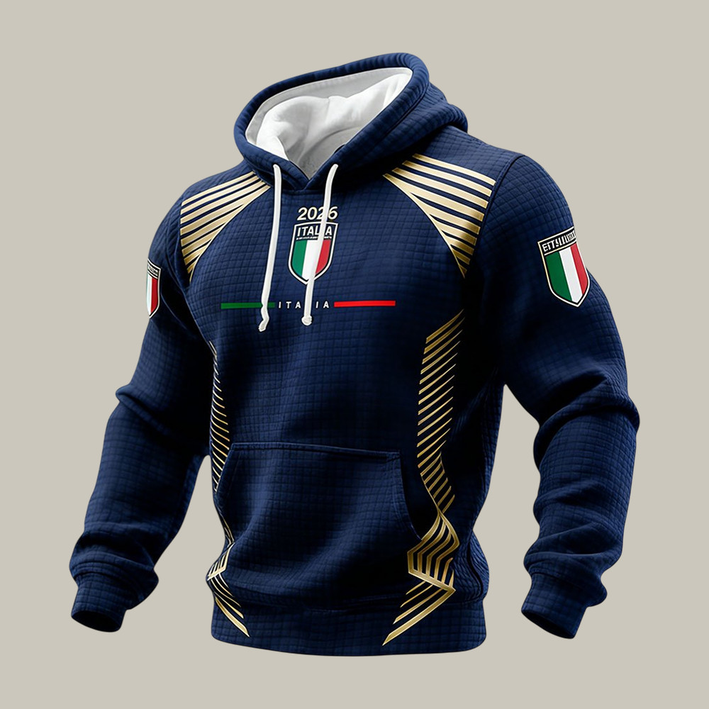 Italia FIFA World Cup 2026 Hoodie Game Day Hooded Sweatshirt Soccer Gear