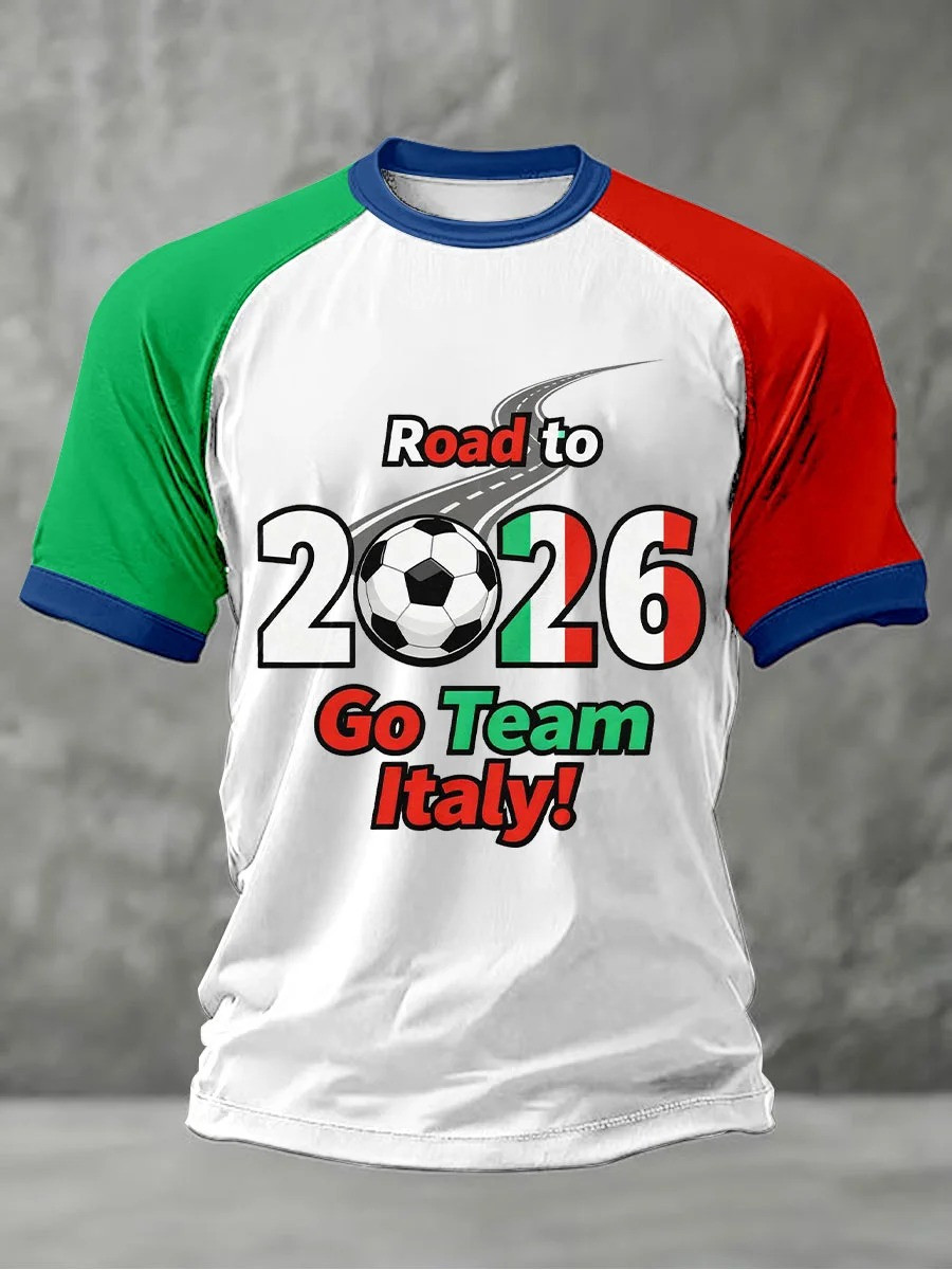Italia World Cup 2026 T-Shirt Road To 2026 Go Team Italy Tee Best Gifts For Soccer Lovers