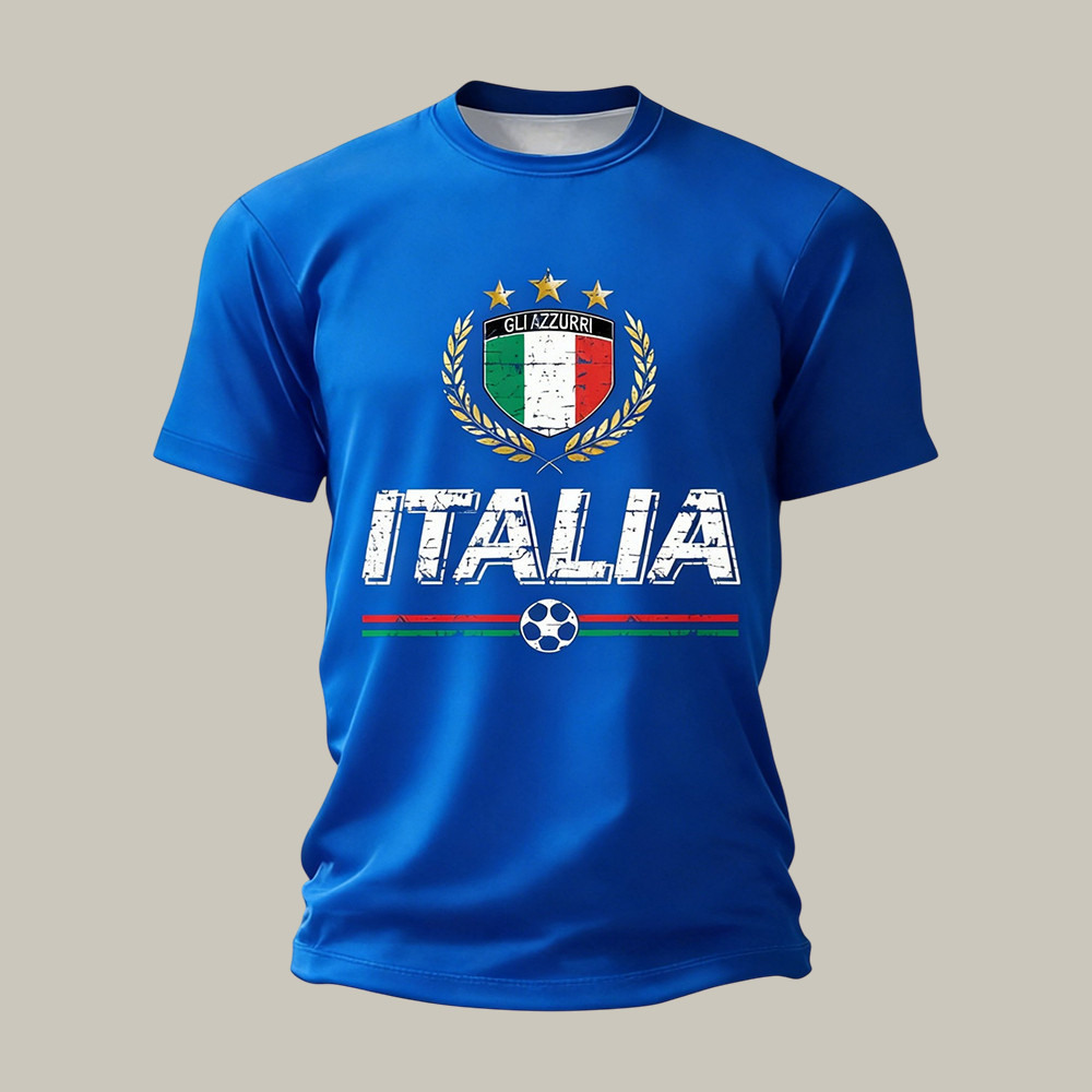 Italian National Football Team T-Shirt 2026 FIFA World Cup Shirt For Men