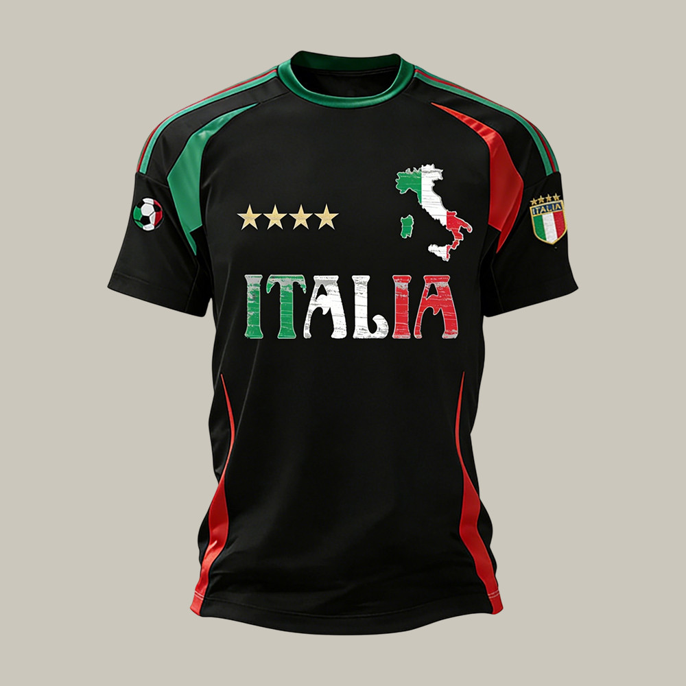 Italy 2026 FIFA World Cup T-Shirt Game Day Clothes Soccer Dad For Husband