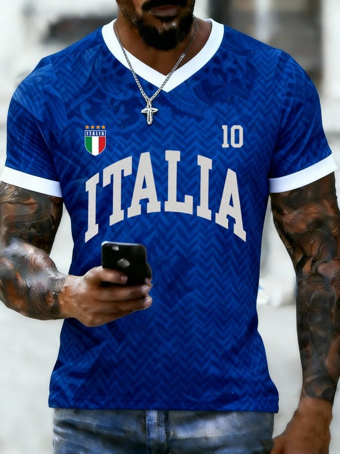 Italy 2026 World Cup Merch Italia 10 Shirt Game Day Shirts World Cup Apparel For Men