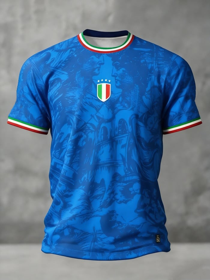 Italy 2026 World Cup Merch Italian Team Shirt Soccer Clothes For World Cup Lovers
