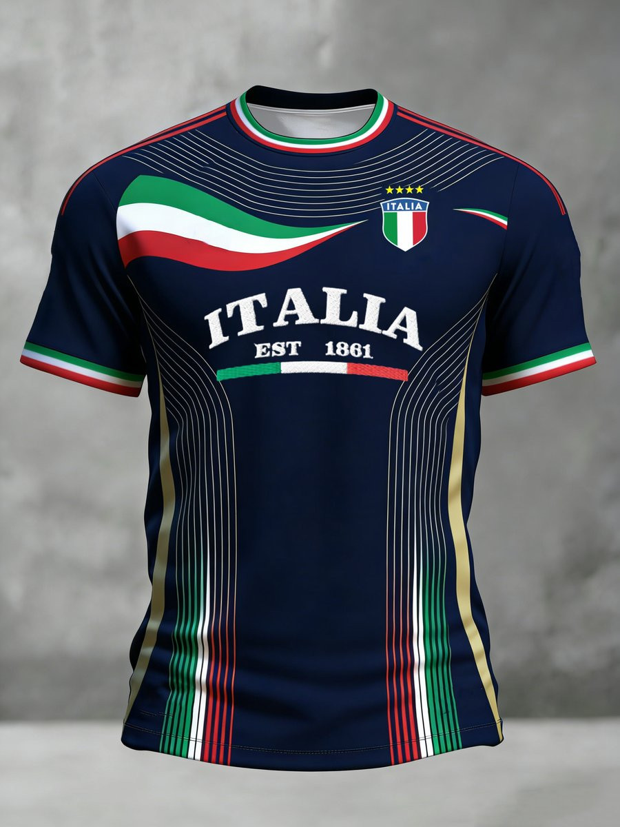 Italy FIFA World Cup 2026 EST 1861 Shirt FIFA World Cup Merch Soccer Players Apparel