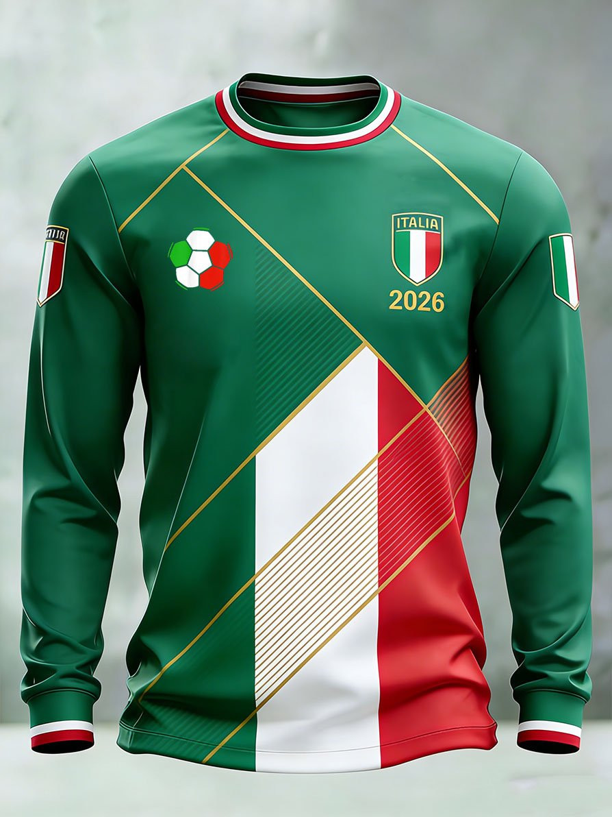 Italy FIFA World Cup 2026 Long Sleeve Shirt Italia Game Day Outfits Fan Gifts