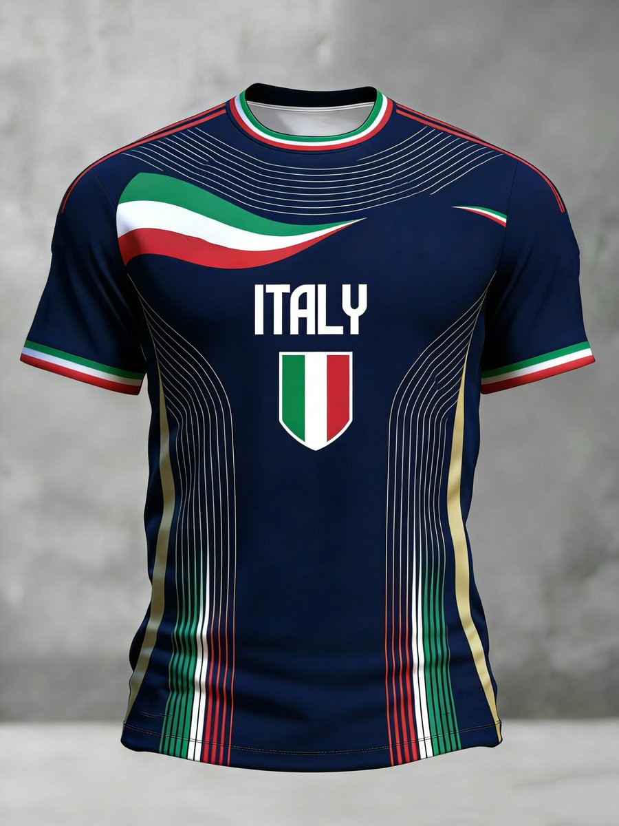 Italy FIFA World Cup 2026 Shirt Soccer Teams Outfits Idea For World Cup Fan