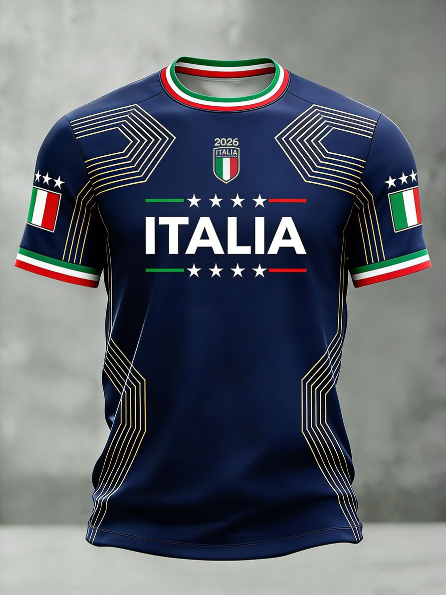 Italy FIFA World Cup 2026 Shirt World Cup Italy 2026 Outfits For Father's Day