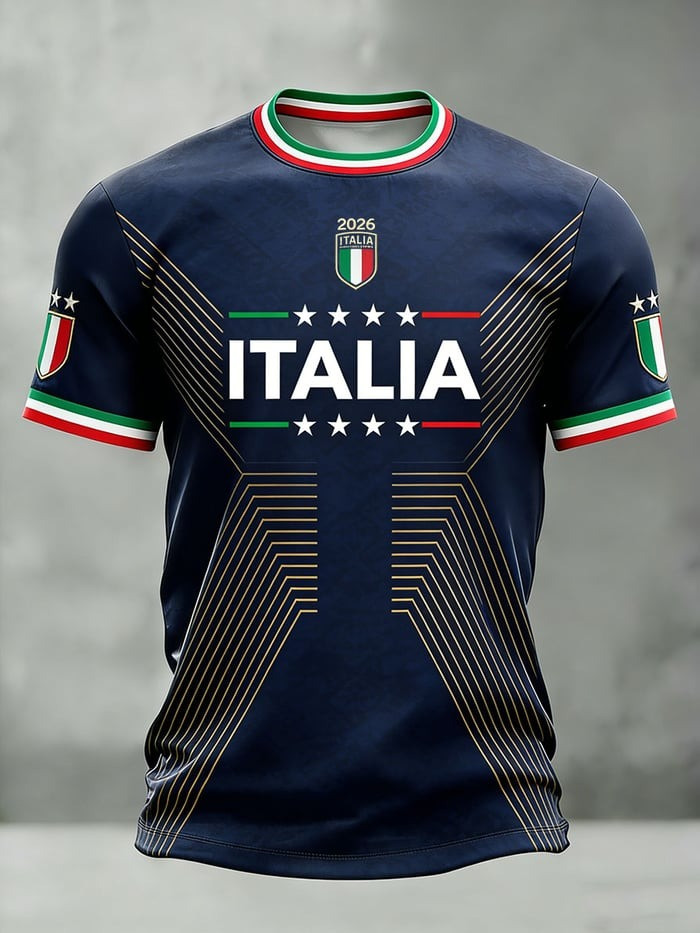 Italy World Cup 2026 Merch Italia Team Shirt Game Day Clothes For Soccer Players