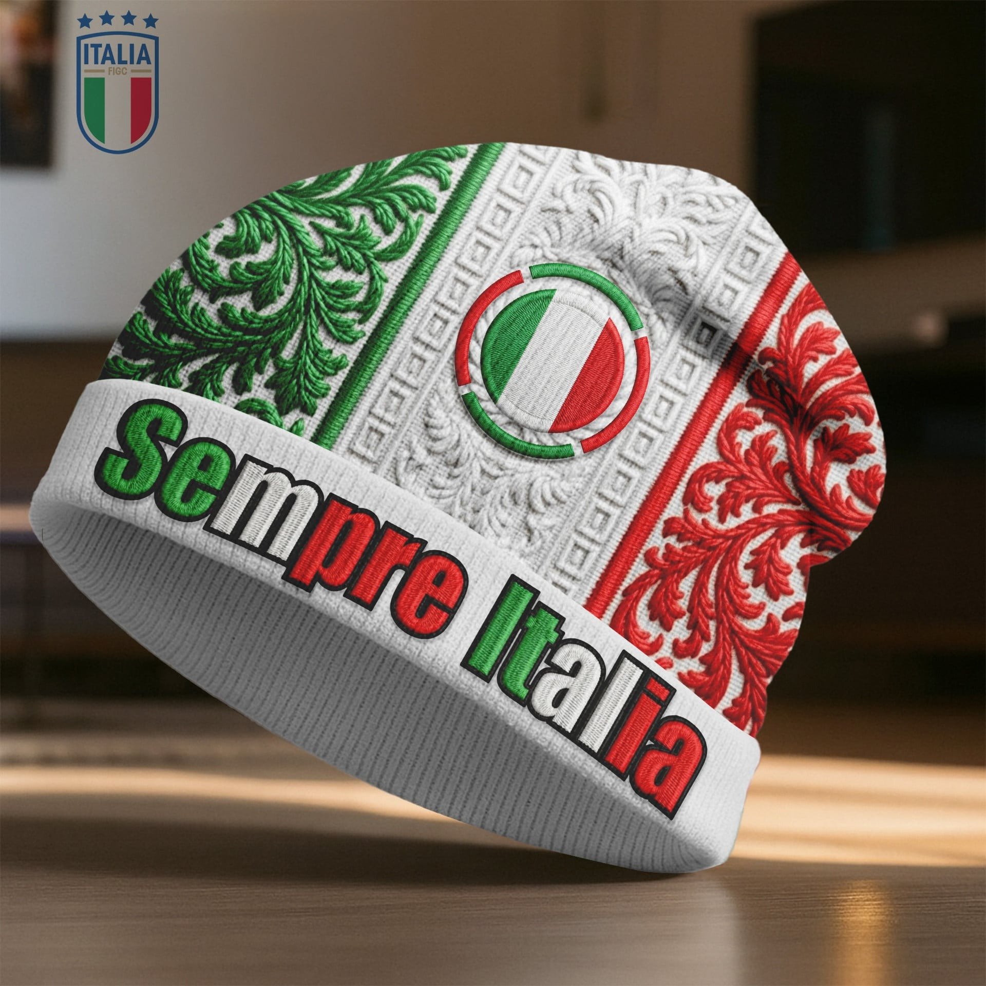 Italy World Cup 2026 Merch Sempre Italia Beanie Hat Game Day Outfits For Soccer Fan