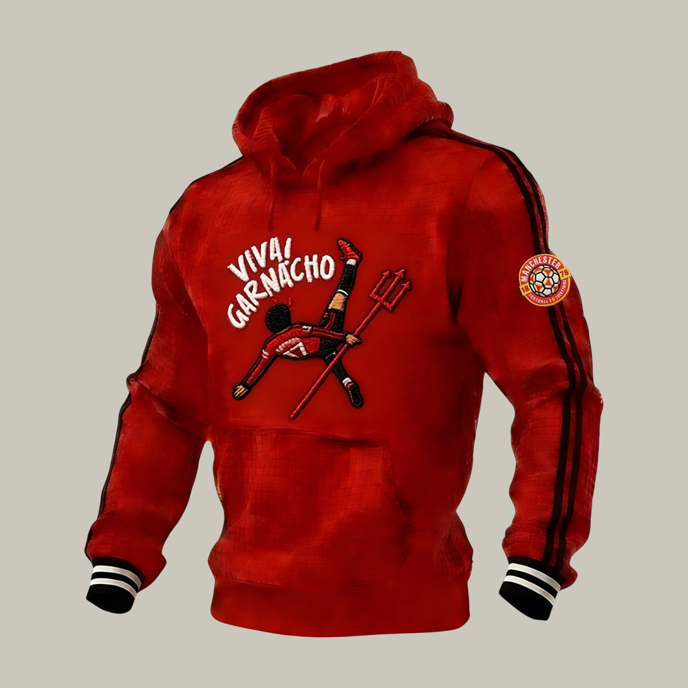 Manchester Garnacho Bicycle Kick Hoodie FIFA World Cup 2026 Apparel Good For Huge Fan