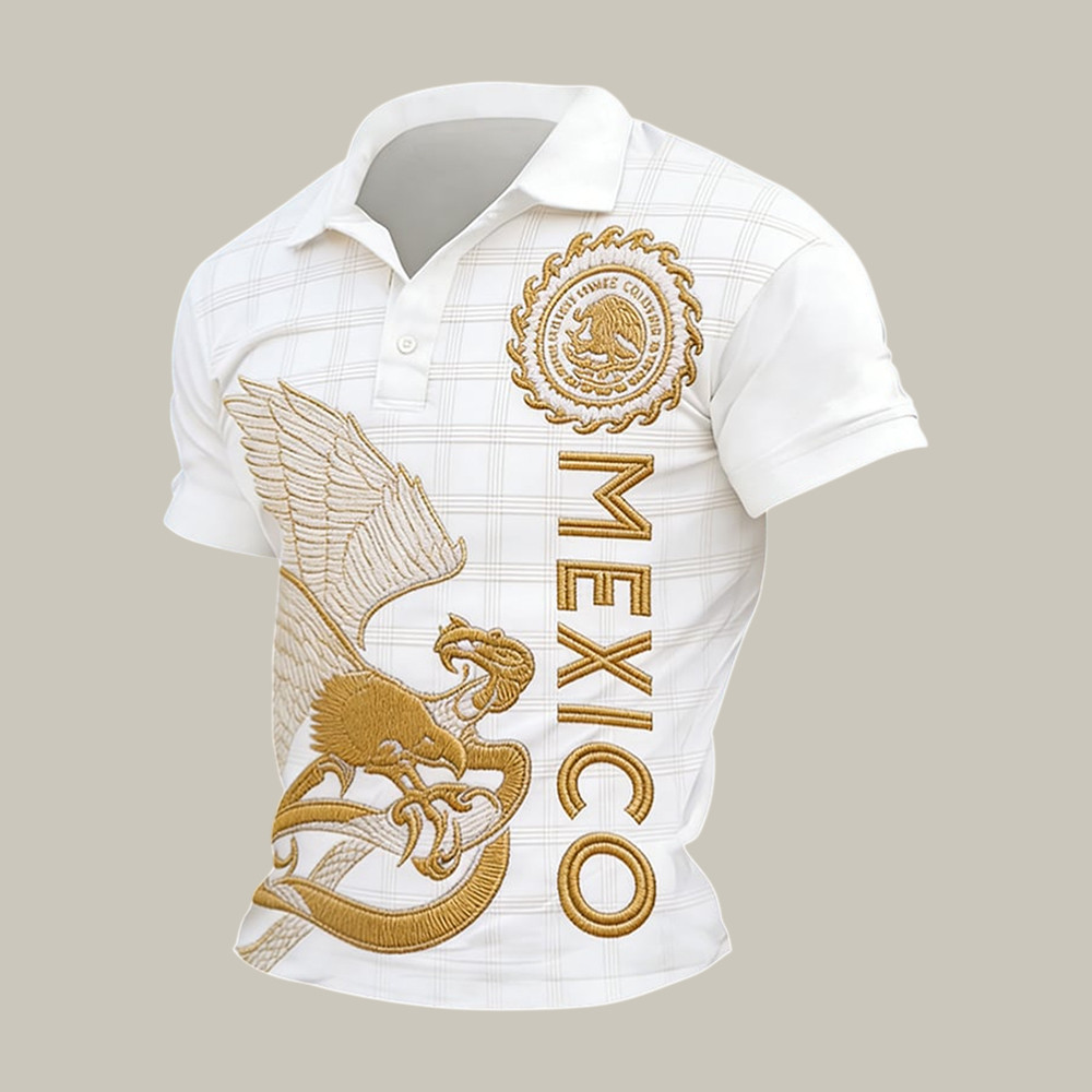 Mexico FIFA World Cup 2026 Eagle Polo Shirt 2026 World Cup Clothing Line Good For Fan