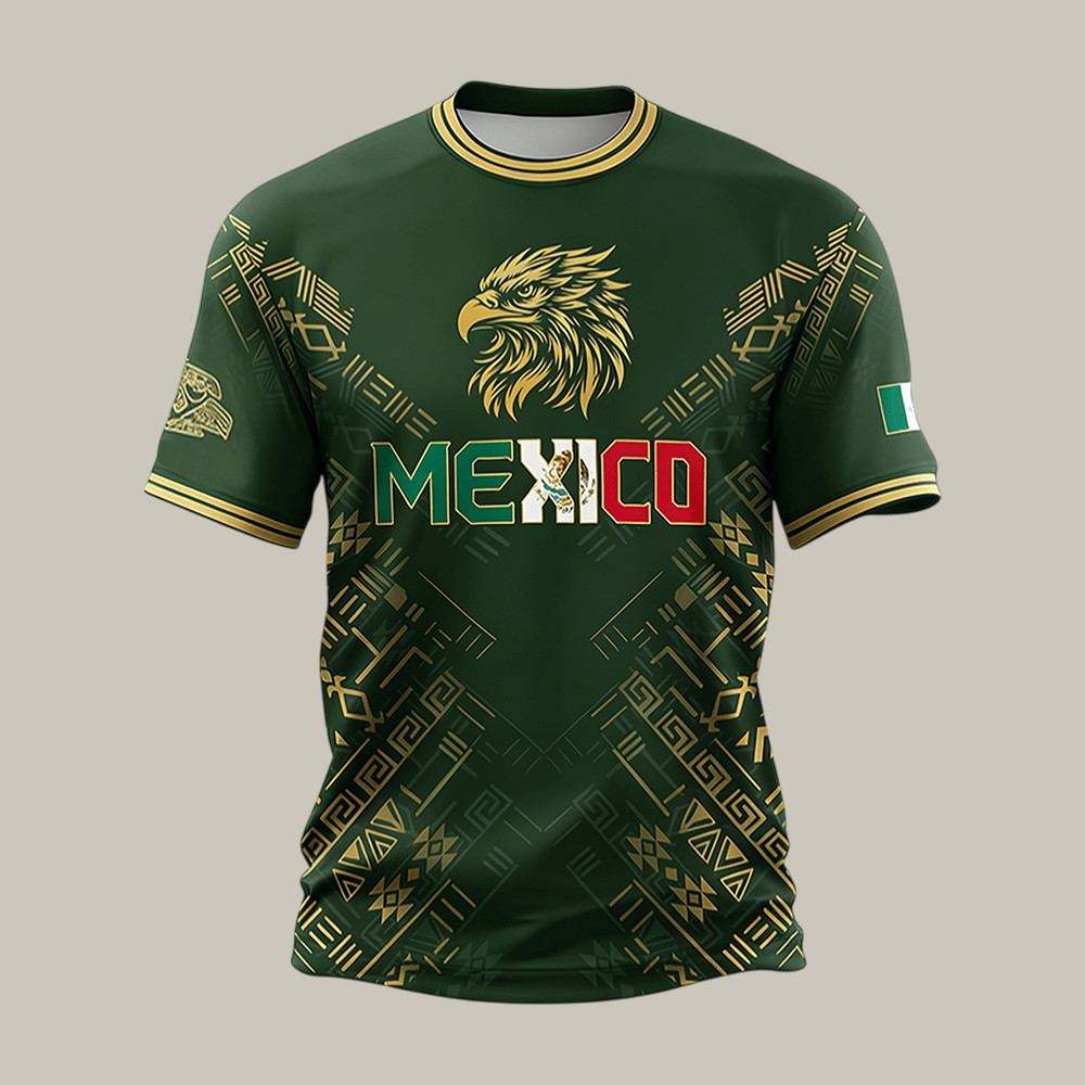 Mexico FIFA World Cup 2026 Eagle T-Shirt Soccer Clothes Unique Present For Fan