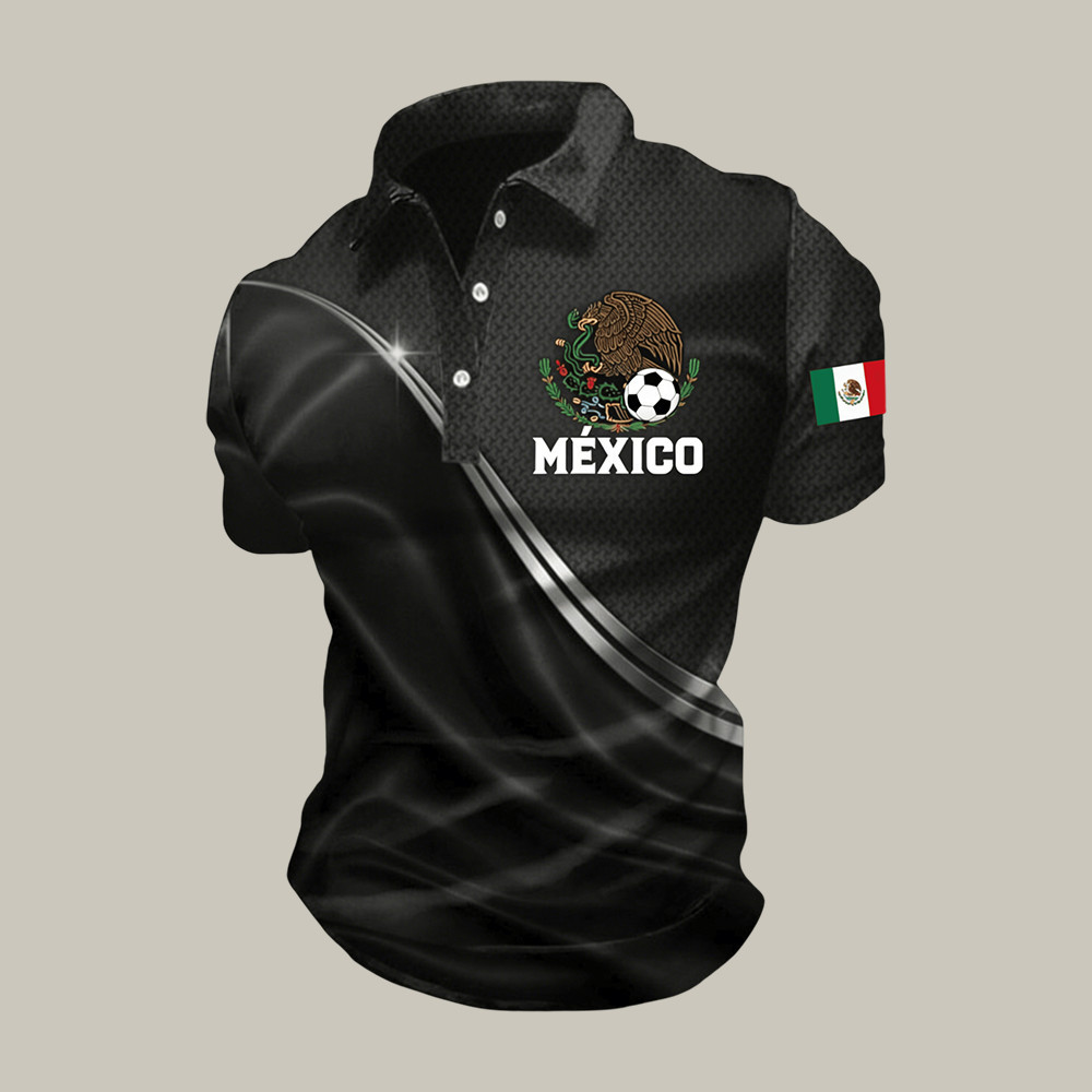 Mexico FIFA World Cup 2026 Graphic Polo Shirt Soccer Fan Clothes Game Day For Father