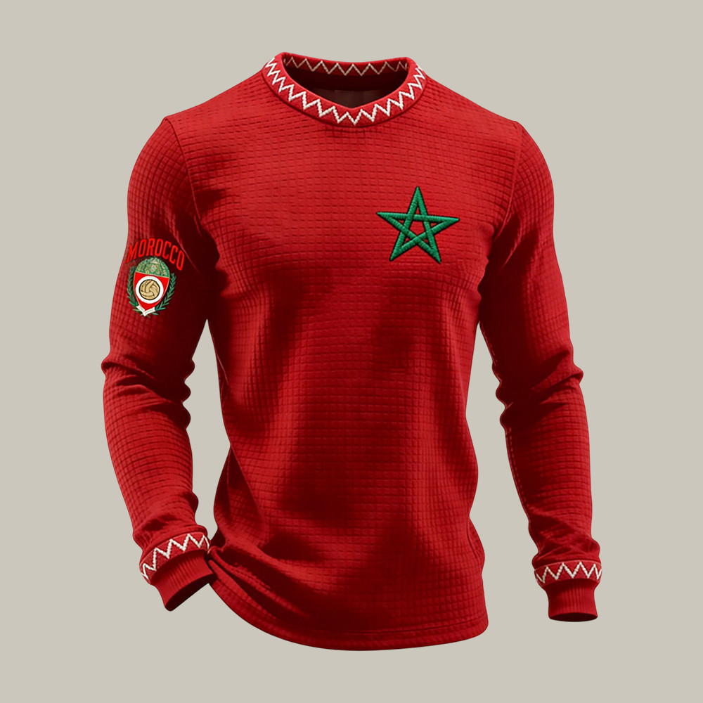 Morocco 2026 FIFA World Cup Long Sleeve Shirt Soccer Apparel Game Day Gear