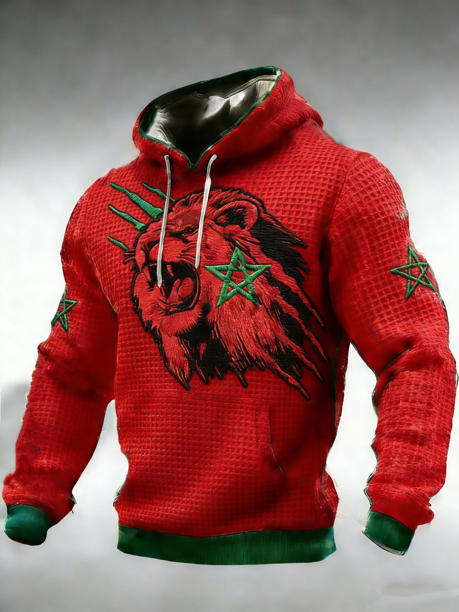 Morocco FIFA World Cup 2026 Hoodie Morocco Soccer Hooded Sweatshirt Gifts Idea