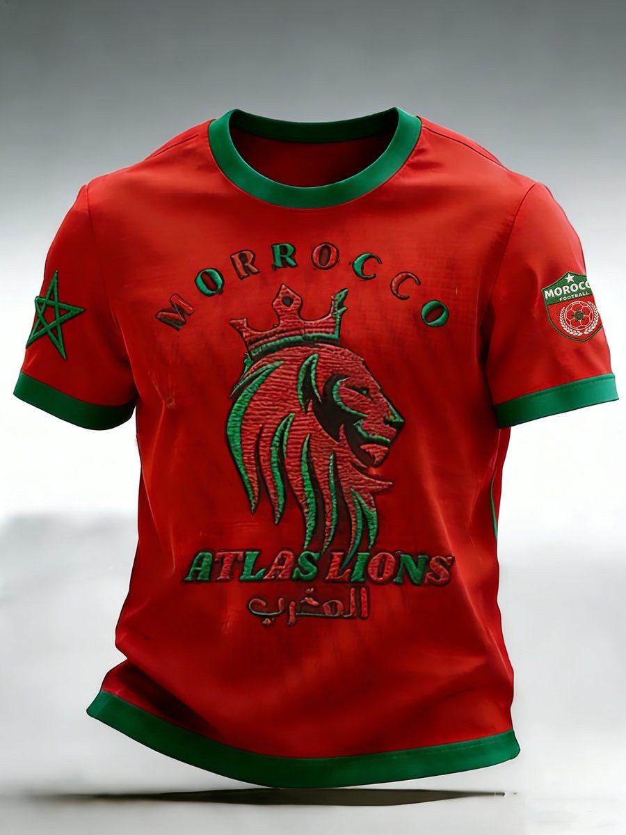 Morocco World Cup 2026 Atlas Lions Shirt FIFA World Cup Merch For Moroccans