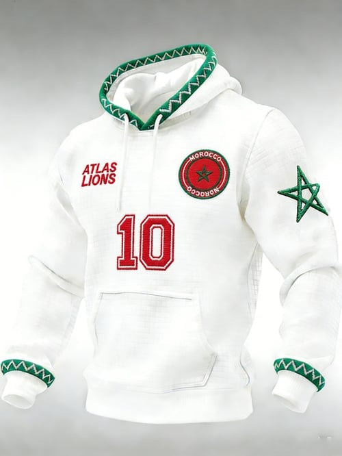 Morocco World Cup 2026 Merch Atlas Lions Moroccan Hoodie Soccer Apparel Fan Gifts