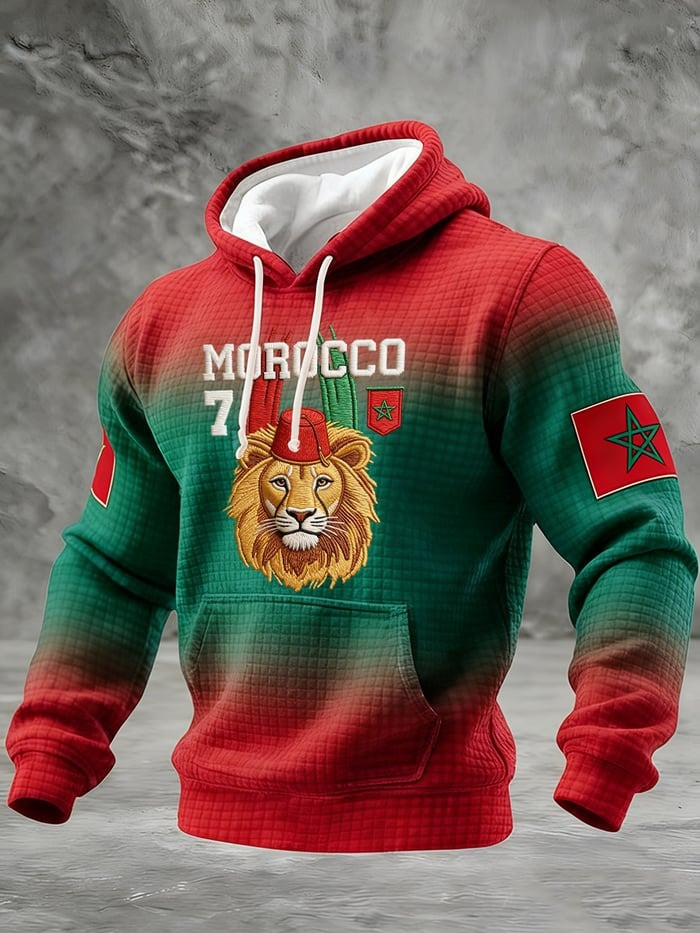 Morocco World Cup 2026 Merch Morocco Lion Hoodie World Cup Match Day Outfits Fan Gifts
