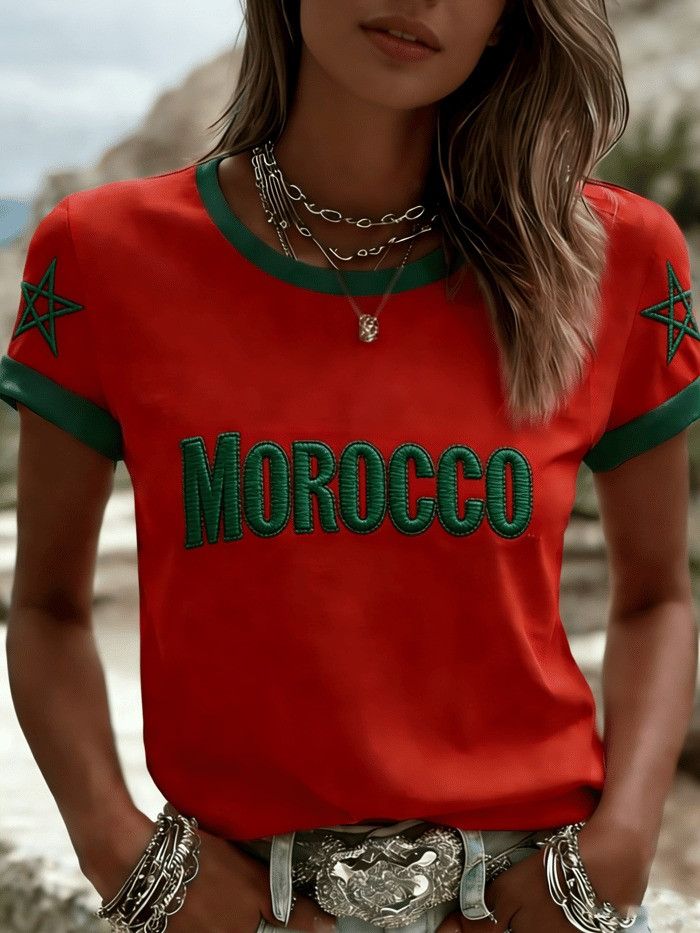 Morocco World Cup 2026 Merch Team Morocco Soccer Shirt Game Day Clothes Fan Apparel