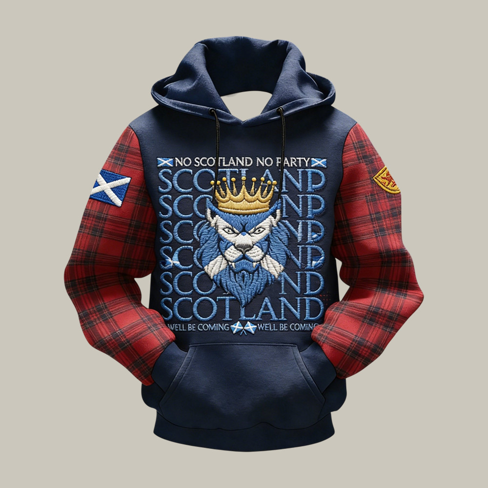 No Scotland No Party Hoodie 2026 FIFA World Cup Apparel Present For Dad