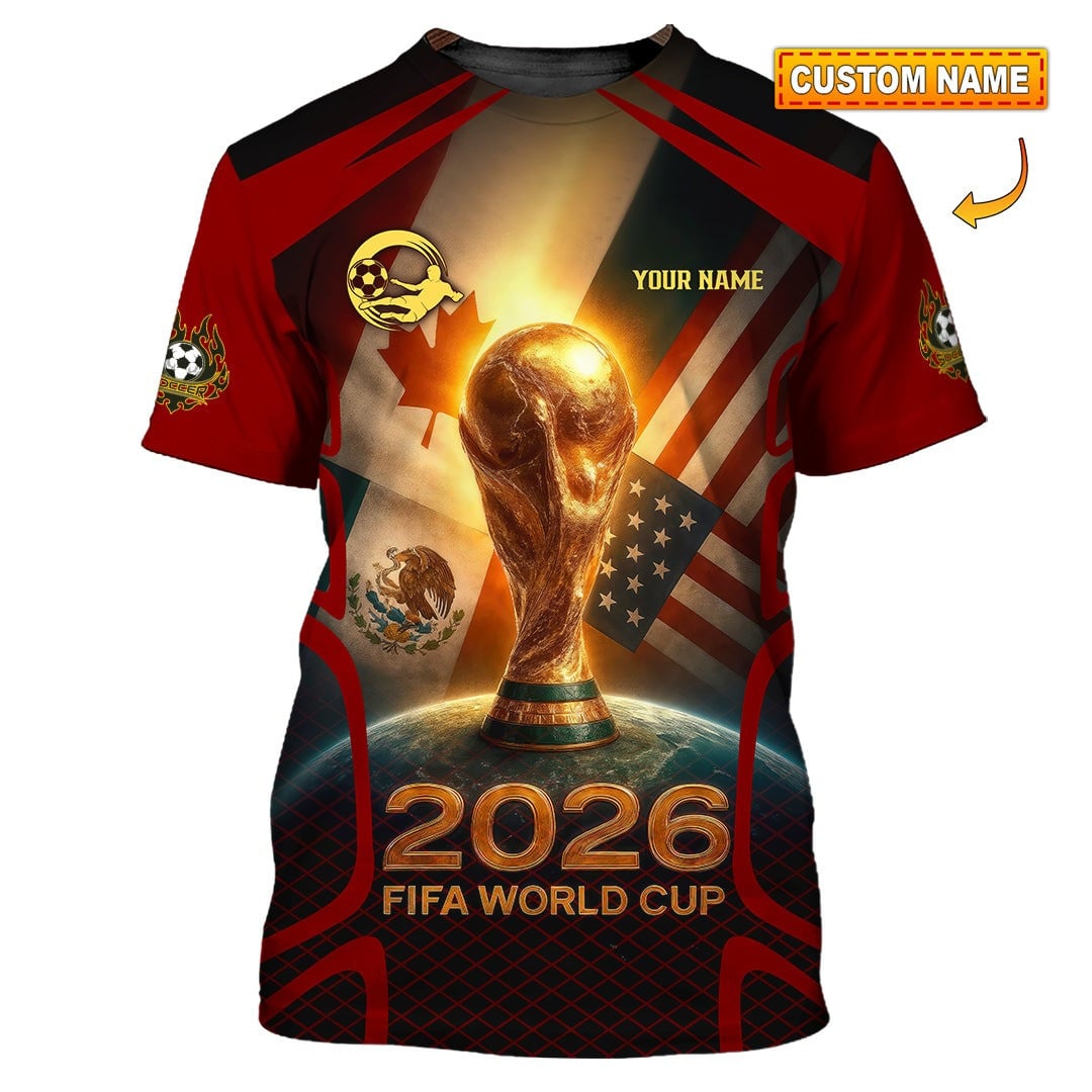 Personalized USA Canada World Cup 2026 Shirt FIFA World Cup Apparel For Soccer Fan