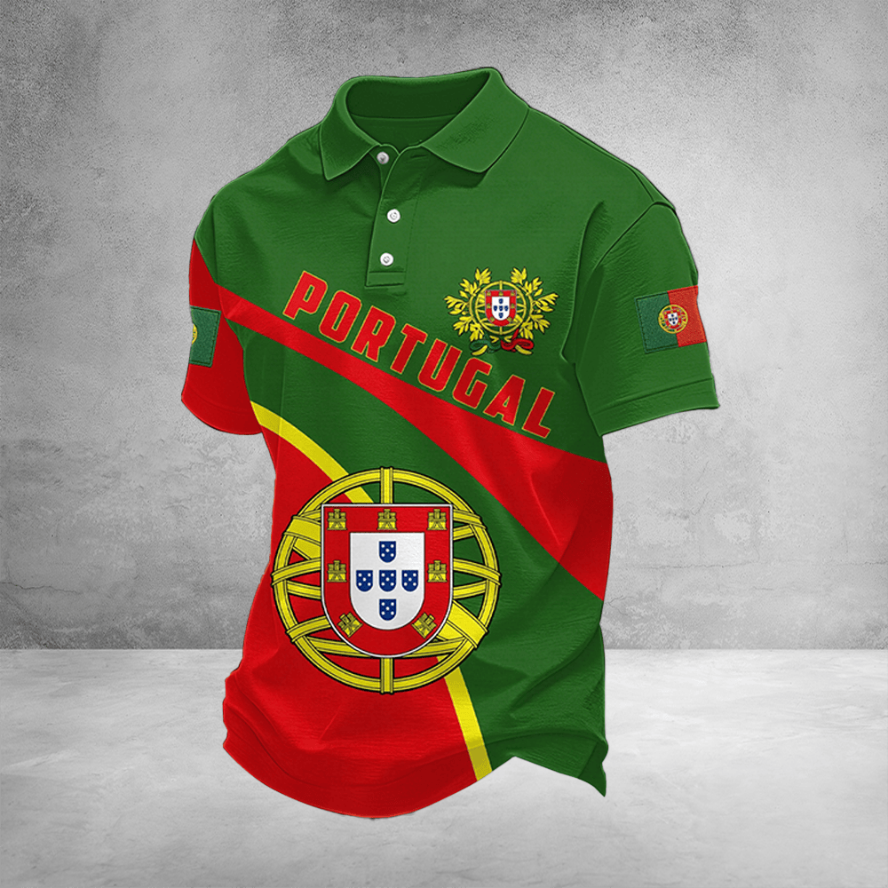 Portugal FIFA World Cup 2026 Polo Shirt Men's Soccer Apparel Sport Fan Clothing Gifts