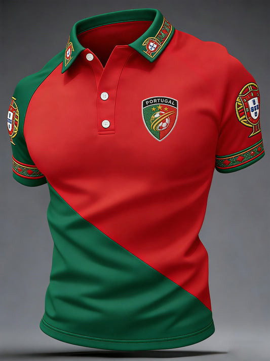 Portugal FIFA World Cup 2026 Polo Shirt Portugal World Cup 2026 Merch For Fan