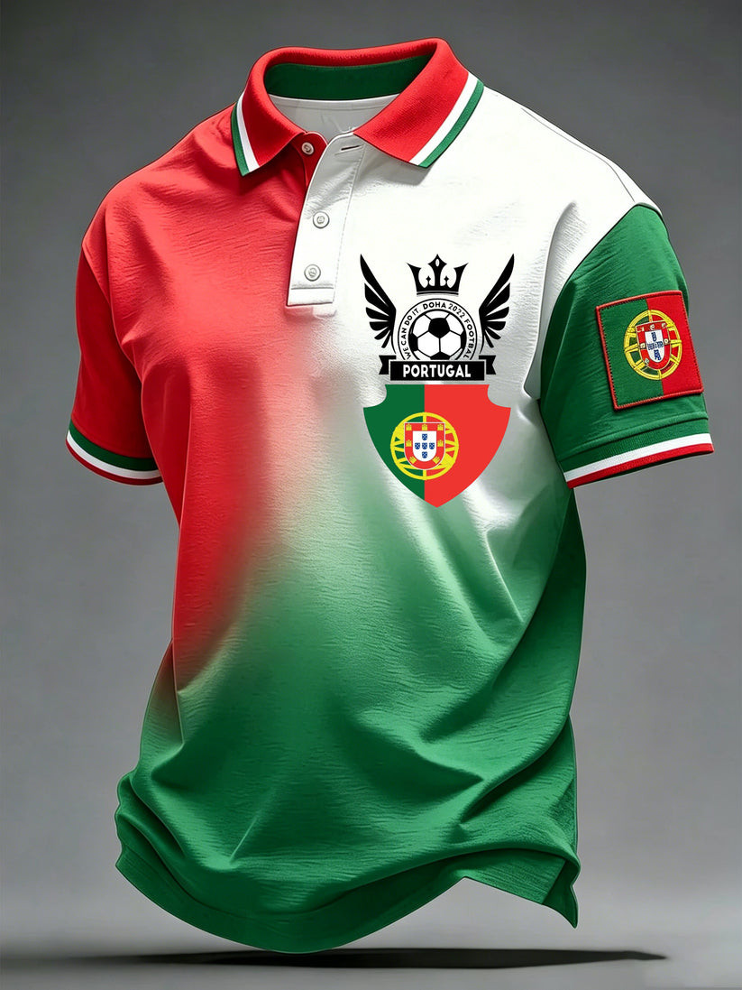 Portugal World Cup 2026 Polo Shirt FIFA Apparel Soccer Outfits For Portuguese
