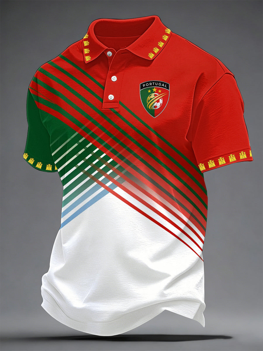 Portugal World Cup 2026 Polo Shirt FIFA World Cup Merch Soccer Outfits For Fan
