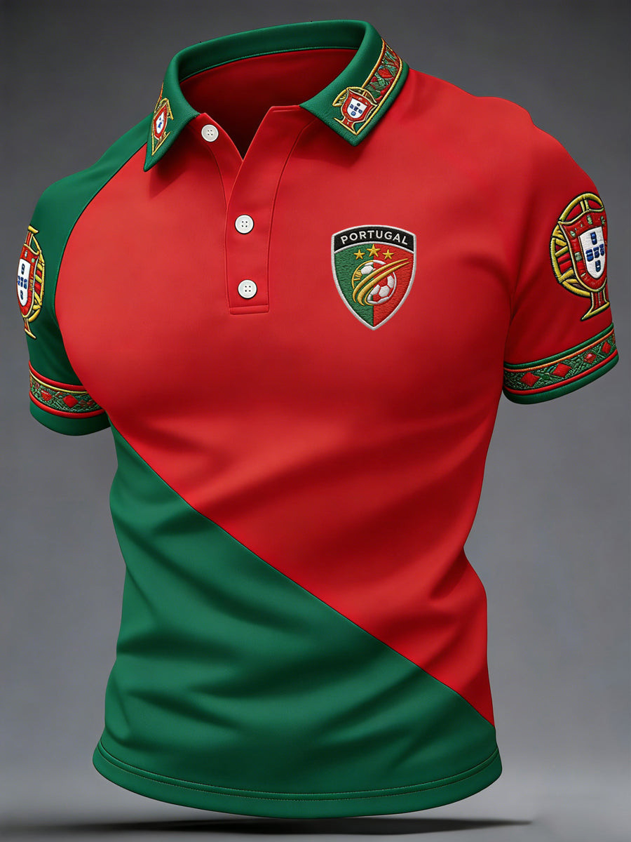 Portugal World Cup 2026 Polo Shirt Men's Soccer Apparel For World Cup Lovers