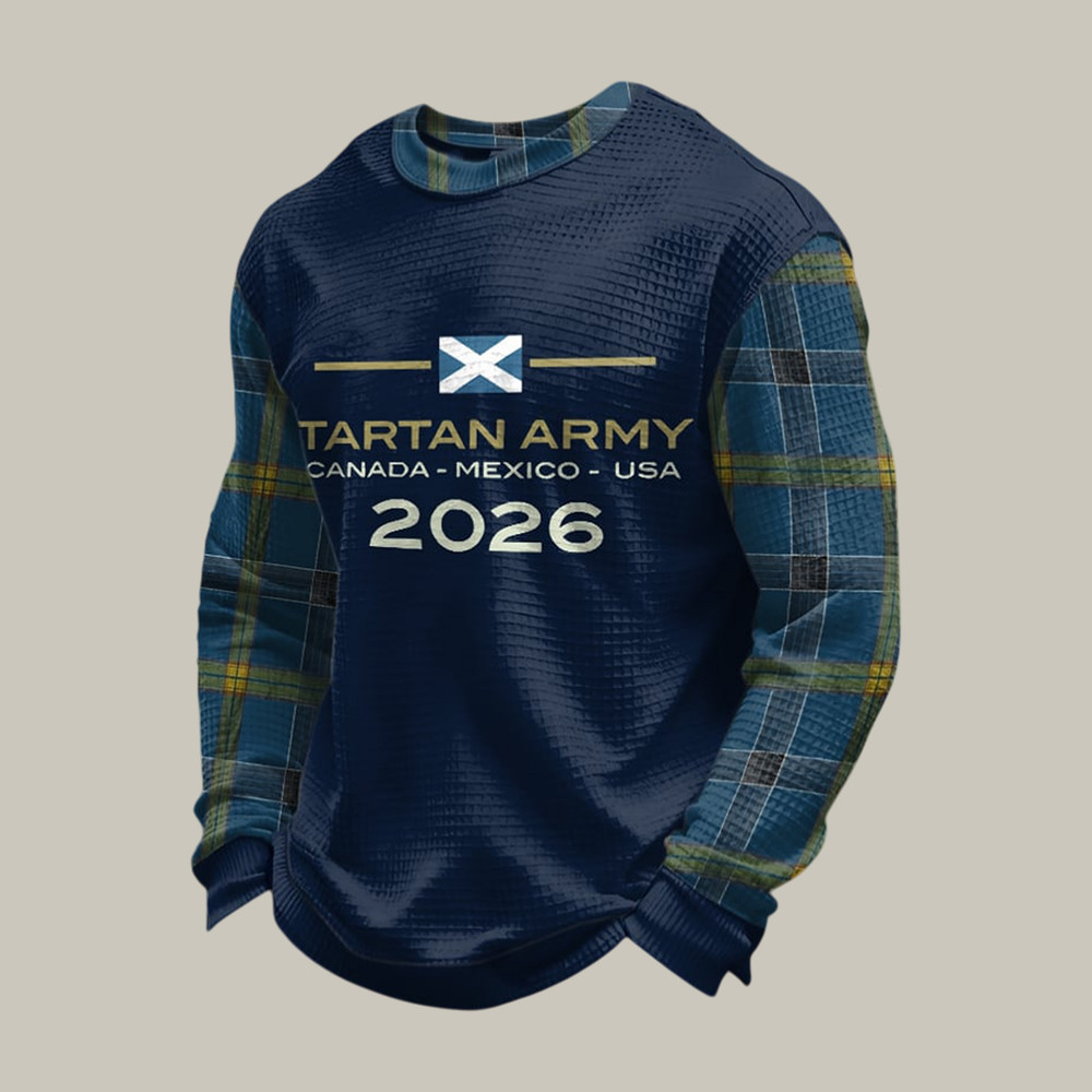 Scotland 2026 FIFA World Cup Long Sleeve Shirt Soccer Apparel For Dad