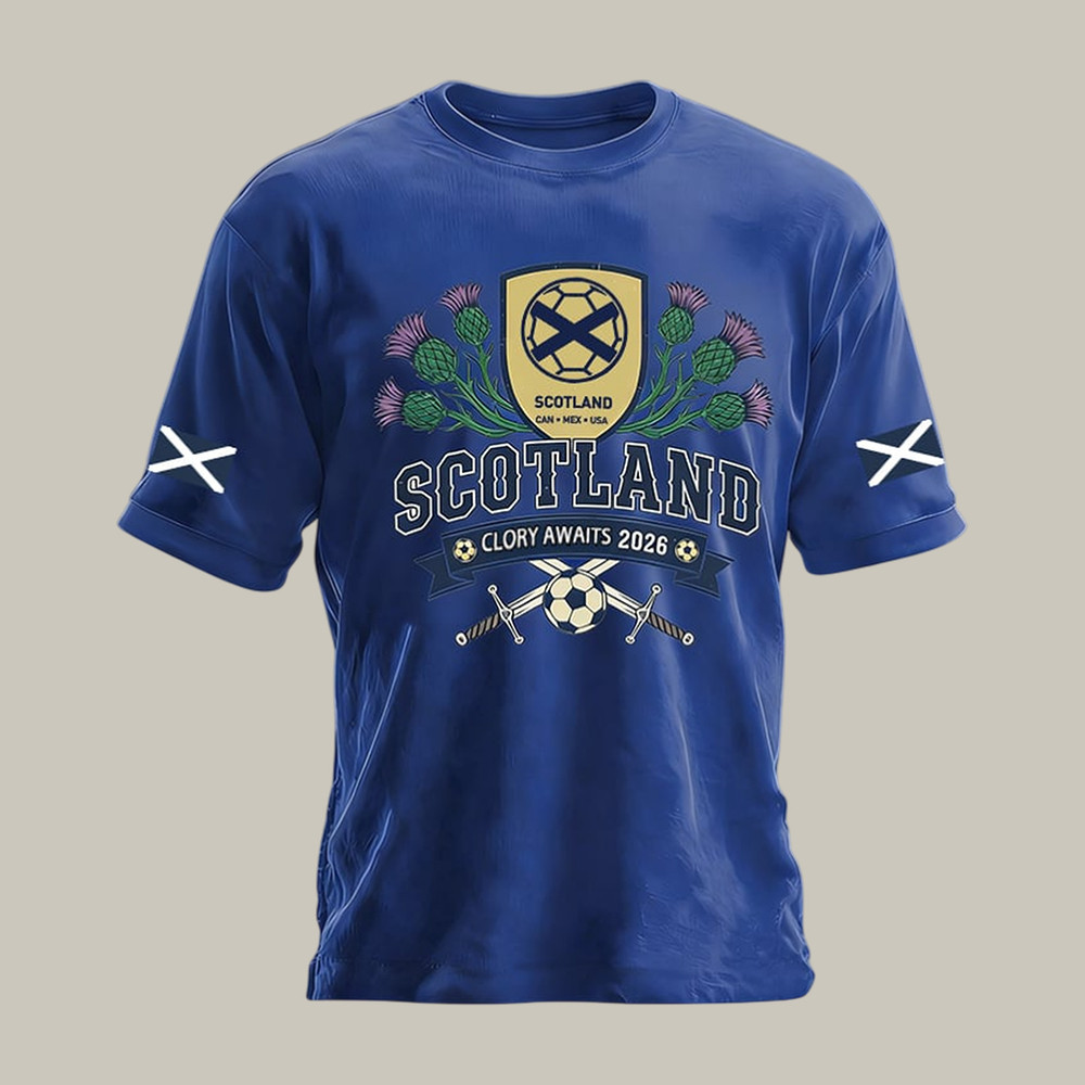 Scotland 2026 FIFA World Cup T-Shirt Soccer Fan Apparel Present For Father's Day