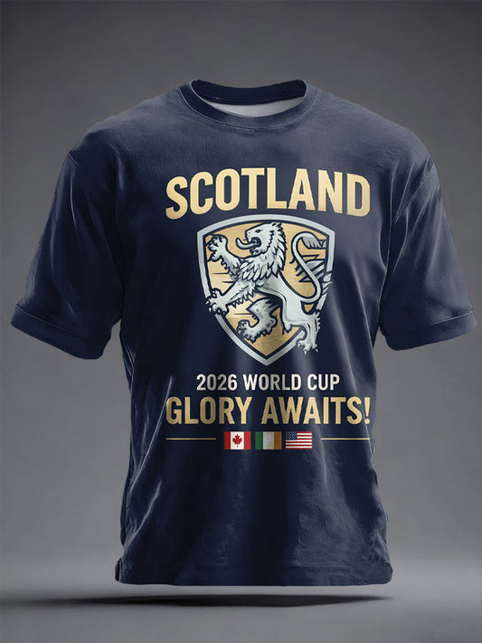Scotland 2026 World Cup Glory Awaits T-Shirt World Cup Shirt Best Gifts For Soccer Players