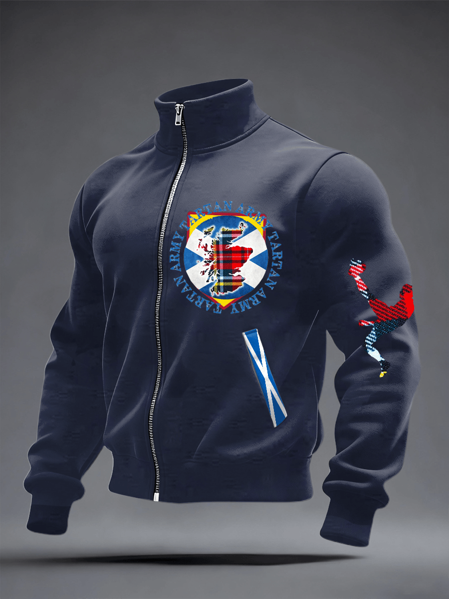 Scotland World Cup 2026 Apparel Tartan Army Scottish Map Jacket For Husband