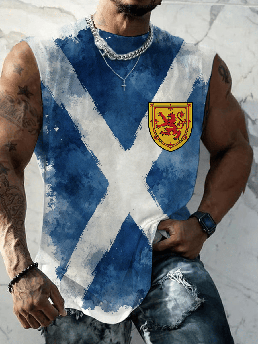 Scotland World Cup 2026 Apparel Tartan Army Soccer Tank Top For Boyfriend