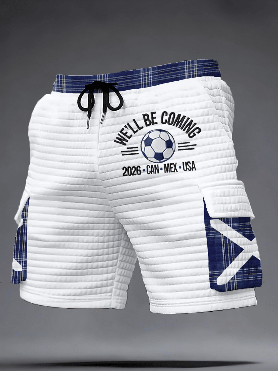 Scotland World Cup 2026 Apparel We'll Be Coming Shorts Unique For Soccer Players