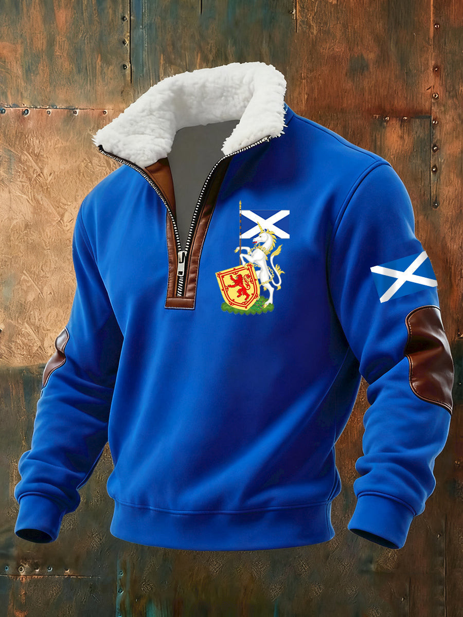 Scotland World Cup 2026 Clothing Tartan Army Zip Sweatshirt Scotland Lovers Gifts