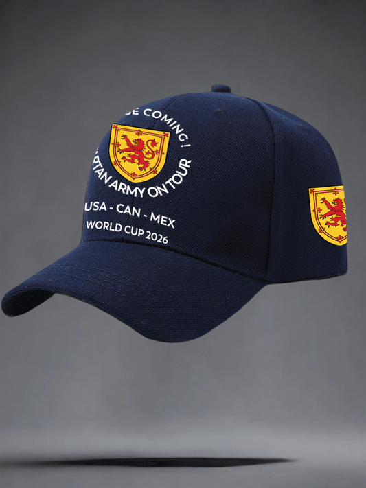 Scotland World Cup 2026 Hat Tartan Army On Tour Baseball Cap Gift For Soccer Lovers