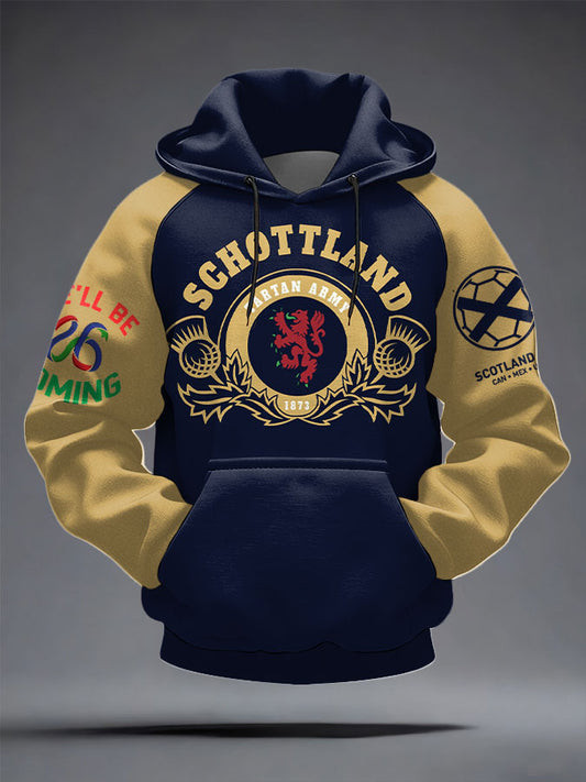 Scotland World Cup 2026 Hoodie Tartan Army Hooded Sweatshirt Best Gifts For Soccer Lovers