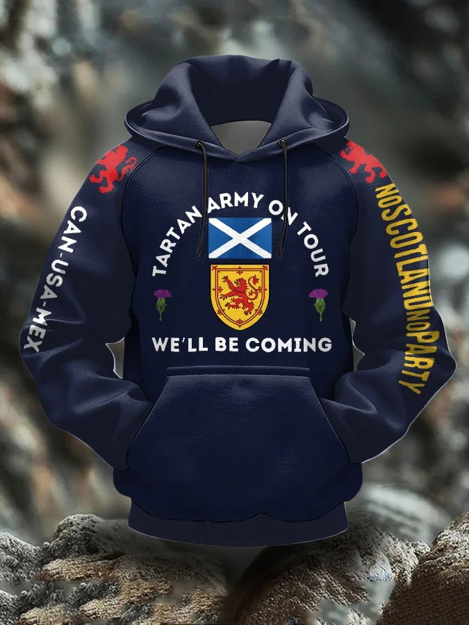 Scotland World Cup 2026 Hoodie Tartan Army On Tour Hoodie Best Gifts For Soccer Lovers